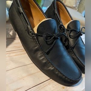 Tod's Mens Pebbled Leather Driving Loafers Size 9.5